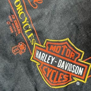 RAD Vintage 1980s Harley-Davidson scarf. Fort Worth TX. Unisex